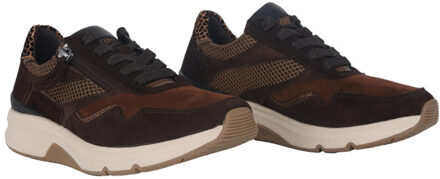 Gabor Rollingsoft sensitive 56.896.41 dames rollende wandelsneaker - maat 38 Bruin