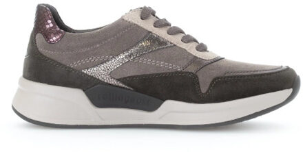 Gabor Rollingsoft sensitive 56.957.30 dames rollende wandelsneaker Grijs - 39