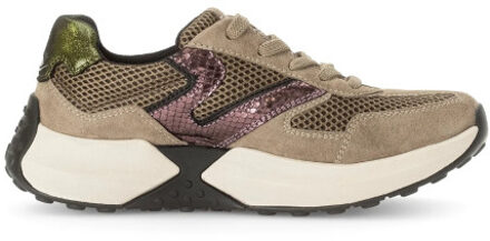 Gabor Rollingsoft sensitive 56.996.43 dames rollende wandelsneaker Beige - 38,5
