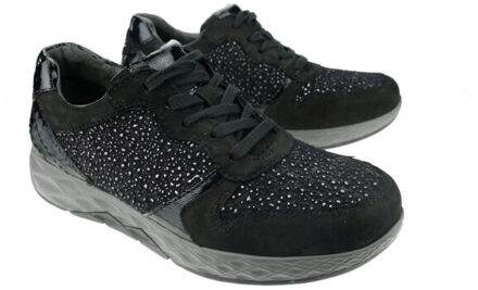 Gabor Rollingsoft sensitive 56.998.47 dames rollende wandelsneaker - maat 37 Zwart