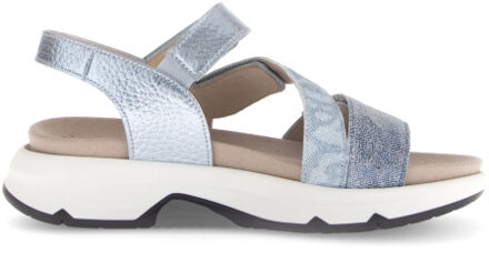 Gabor Rollingsoft sensitive 66.882.16 dames rollende wandelsandaal - maat 38,5 Blauw