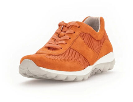 Gabor Rollingsoft sensitive 66.966.32 dames rollende wandelsneaker - maat 38,5 Oranje