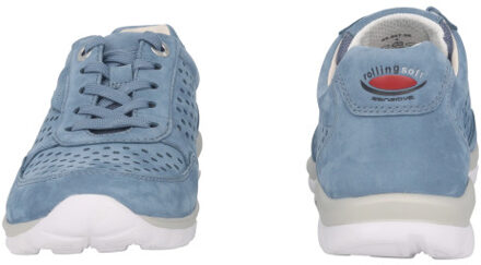 Gabor Rollingsoft sensitive 66.967.26 dames rollende wandelsneaker - maat 38 Blauw
