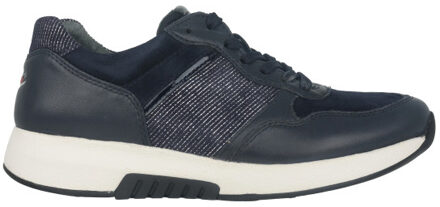 Gabor Rollingsoft sensitive 76.948.56 dames rollende wandelsneaker - maat 38 Blauw