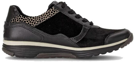 Gabor Rollingsoft sensitive 76.977.67 dames rollende wandelsneaker - maat 40,5 Zwart