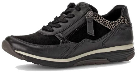 Gabor Rollingsoft sensitive 76.977.67 dames rollende wandelsneaker Zwart - 40