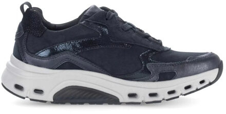 Gabor Rollingsoft sensitive 76.986.36 dames rollende wandelsneaker Blauw - 38,5