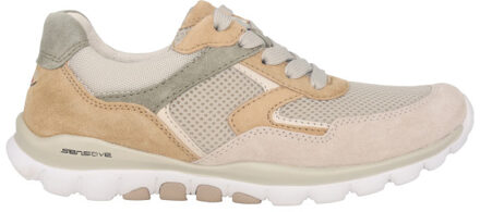 Gabor Rollingsoft sensitive 86.964.60 dames rollende wandelsneaker Beige - 38,5
