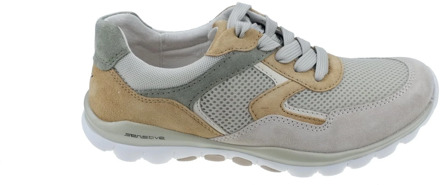 Gabor Rollingsoft sensitive 86.964.60 dames rollende wandelsneaker Beige - 39