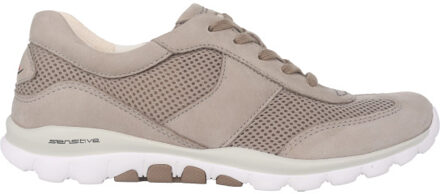 Gabor Rollingsoft sensitive 86.966.33 dames rollende wandelsneaker Beige - 37