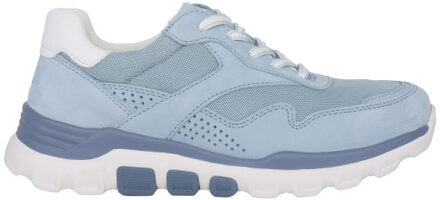 Gabor Rollingsoft sensitive 86.986.16 dames rollende wandelsneaker Blauw - 37,5