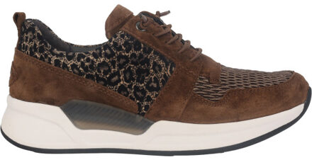 Gabor Rollingsoft sensitive 96.955.81 dames rollende wandelsneaker Bruin - 41