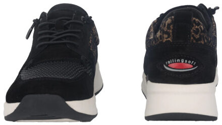 Gabor Rollingsoft sensitive 96.955.84 dames rollende wandelsneaker Zwart - 37,5