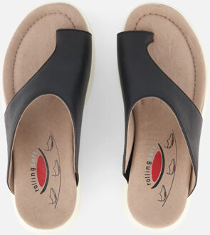 Gabor Rollingsoft Slippers zwart Synthetisch - 36,37.5,38.5,41,43.5