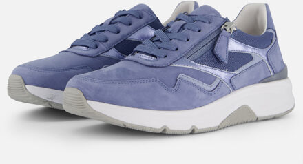 Gabor Rollingsoft Sneakers blauw Leer - 36,36.5,37.5,38,38.5,39,40,41,43,43.5