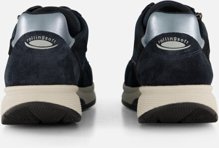 Gabor Rollingsoft Sneakers blauw Suede - 37,37.5,41