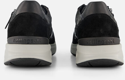 Gabor Rollingsoft Sneakers grijs Textiel - 36,37,37.5,38,38.5,39,40,41,42,42.5,43.5