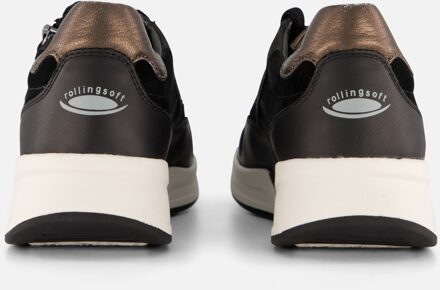 Gabor Rollingsoft sneakers zwart Suede - 36.5,37