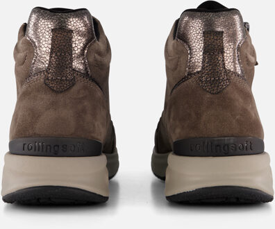 Gabor Rollingsoft Veterboots taupe Suede - 36,36.5,37,37.5,38,38.5,39,40,41,41.5,42,42.5,43,43.5