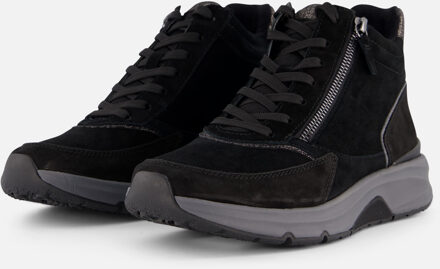 Gabor Rollingsoft Veterboots zwart Suede - 36,36.5,37,37.5,38,38.5,39,40,41,42.5,43,43.5