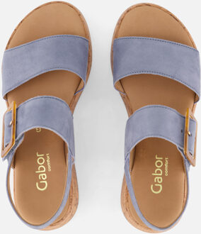 Gabor Sandalen blauw Nubuck - 37,39,40,41.5,42,43