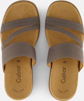 Gabor Sandalen grijs Textiel - 36,37,39,42