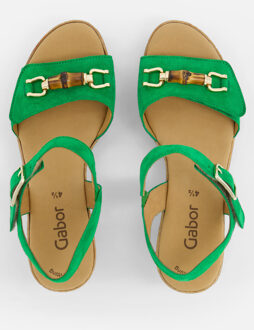 Gabor Sandalen groen Suede - 40