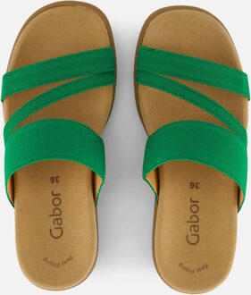 Gabor Sandalen groen Textiel - 37