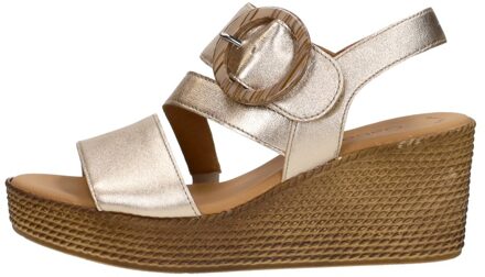 Gabor Sandalen Hak Goudkleur - 40