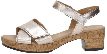 Gabor Sandalen Hak Goudkleur - 40