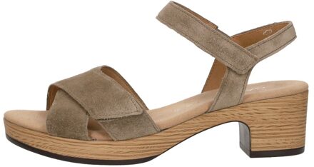 Gabor Sandalen Hak Taupe - 38