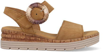 Gabor Sandalen Plat Cognac - 39