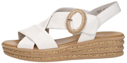 Gabor Sandalen Plat Gebroken wit - 40