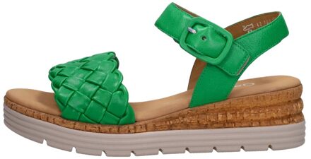 Gabor Sandalen Plat Groen - 38