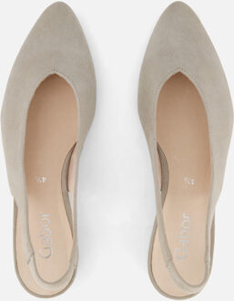 Gabor Slingback Pumps beige Suede - 37,38,39,40