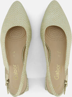 Gabor Slingback Pumps beige Suede - 37