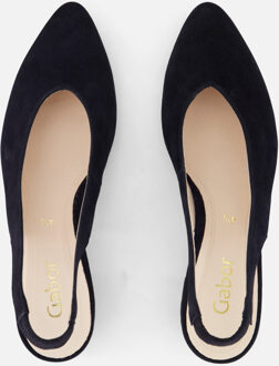 Gabor Slingback Pumps blauw Suede - 36.5,39,40,41,42,43.5