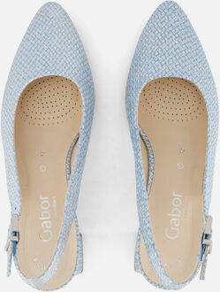 Gabor Slingback Pumps blauw Suede - 43.5