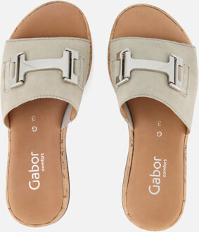 Gabor Slippers grijs Textiel - 36,36.5,37,37.5,38,38.5,39,40,41,42