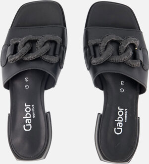Gabor Slippers zwart Textiel - 36.5,37,37.5,38,38.5,39,40,41,41.5,42.5