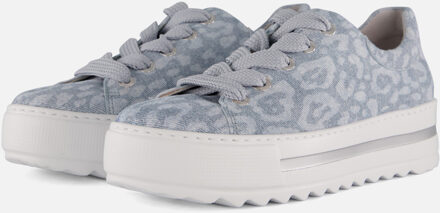 Gabor Sneakers blauw Leer - 36.5,37,37.5,38,38.5,39,40,41,42,42.5,43,43.5