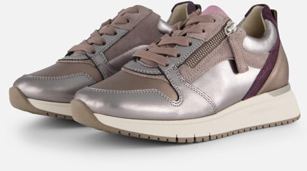 Gabor Sneakers zilver Synthetisch - 37,37.5,38,38.5,39,40,41,42.5,43.5