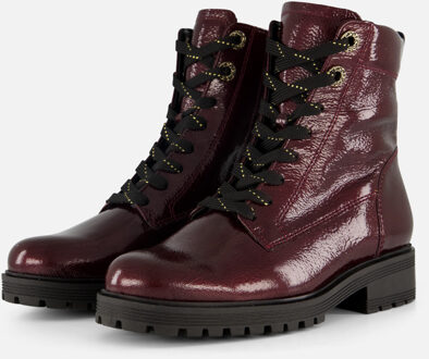 Gabor Veterboots rood Lak Synthetisch - 36,37.5,39,40,42