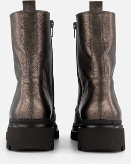 Gabor Veterboots zilver Leer Grijs - 37.5,38,38.5,39,41