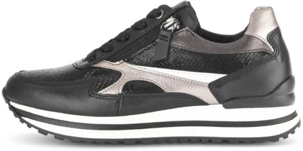 Gabor Zwarte Lage Sneakers Stijlvol Model Gabor , Black , Dames - 40 Eu,35 1/2 Eu,39 EU