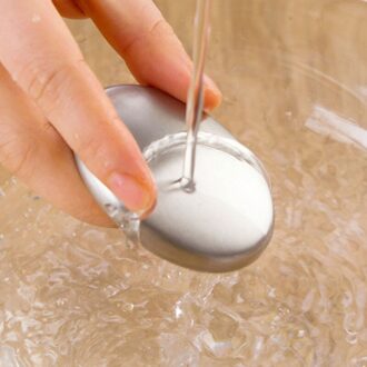Gadget Zeep Staal Hand Keuken Knoflook Roestvrij Elimineren Geur Zilver