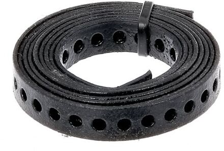 GAH Alberts gaatjesband | kunststof coating | zwart | lengte 1,5 meter