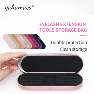 Gahamaca Tinplate Tweezer Storage Box for Eyelash Extension,Tweezer Organizer Case, Lashes Tweezer Box,Eyelash Planting Tool