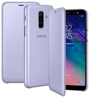 Galaxy A6 Plus (2018) Wallet Cover Book Case Paars