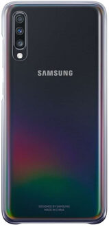 Galaxy A70 Gradation Back Cover Zwart/Transparant